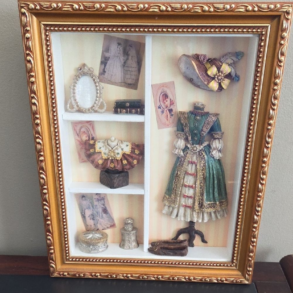 Gold Framed Victorian Shadow Box